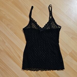 (4/$10)  The Limited Delicate Black Lace Cami